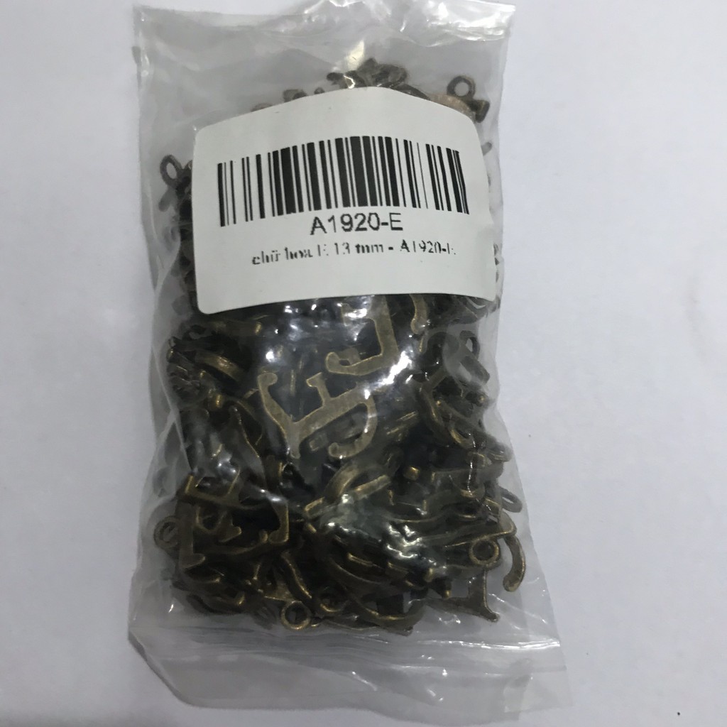 N5 - Phụ kiện trang trí chữ kiểu 13mm màu đồng. (Qúy khách vui lòng xem kĩ mô tả để chọn đúng mã hàng)