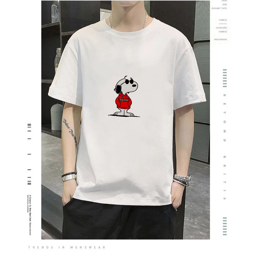 Áo phông nam nữ tay lỡ dáng rộng Unisex Snoopy Màu Vàng Siêu Đẹp áo thun unisex streetwear tee basic