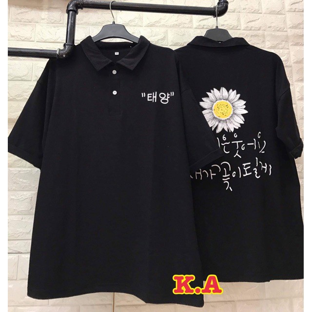 [FREESHIP ĐƠN TỪ 50K] Áo polo hoa cúc chữ hàn K&amp;A