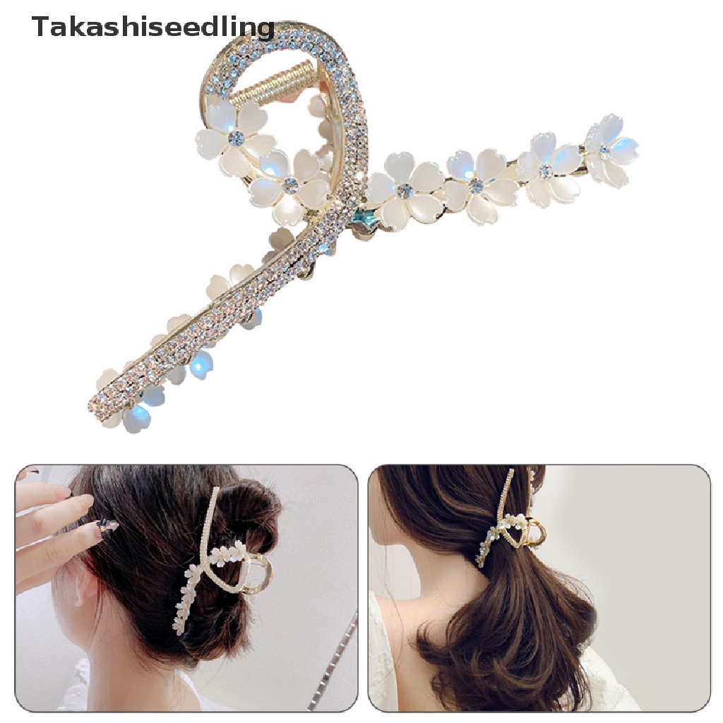 (Takashiseedling) Kẹp Tóc Hình Hoa Ngọc Trai Nguyên Chất Phong Cách Hàn Quốc Cho Nữ Bán Chạy