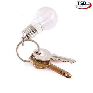 Móc Khóa Bóng Đèn Led Đổi Màu Mini