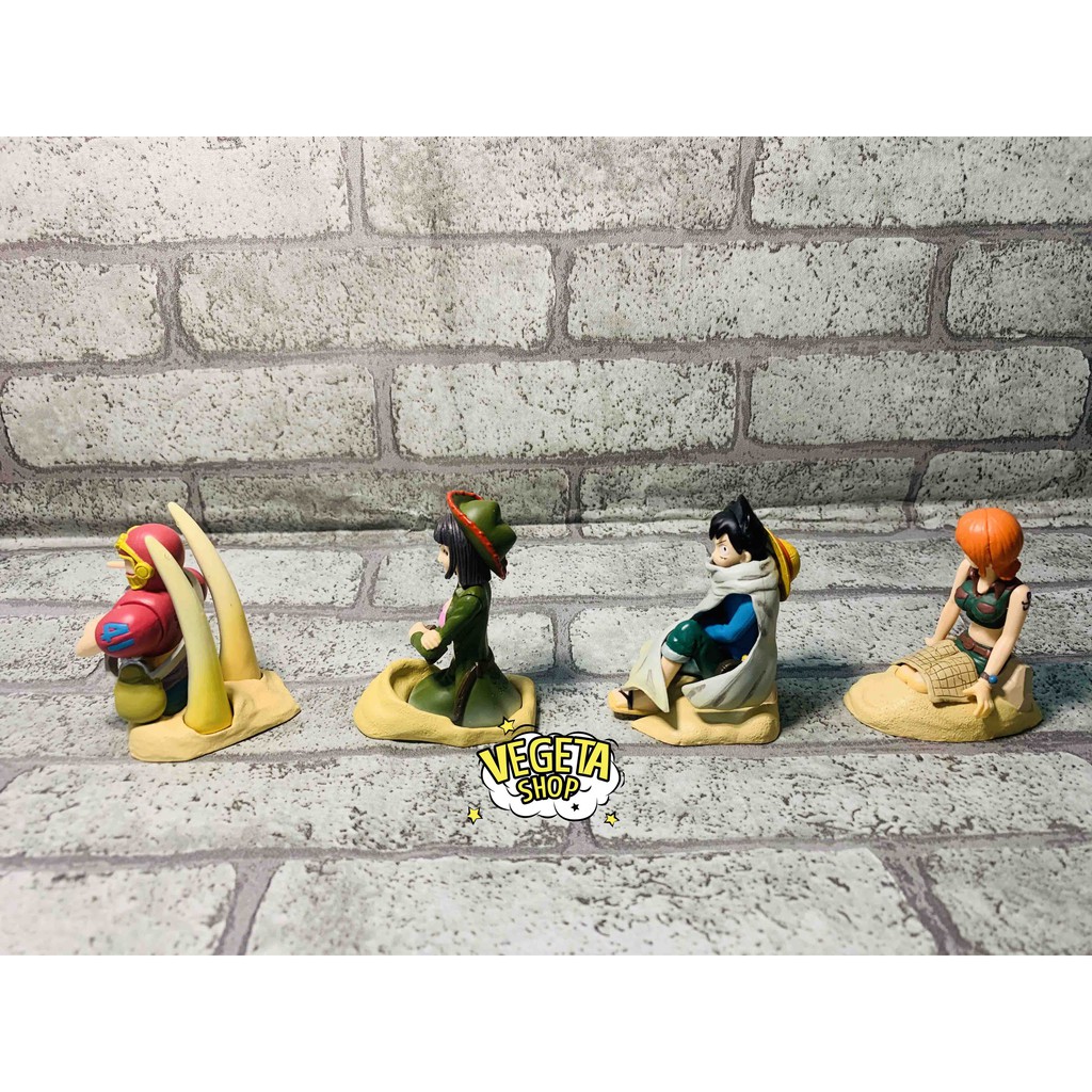 Mô hình One Piece - Real chính hãng Bandai - Team Luffy Mũ rơm Sa mạc - Cao 8cm