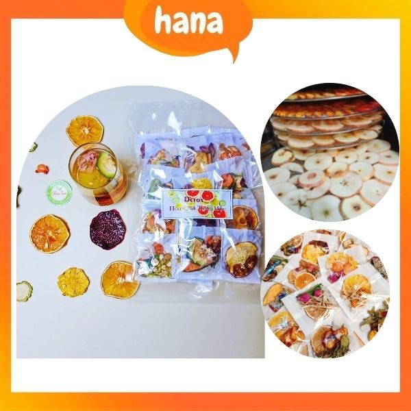 Trà hoa quả detox mix hoa khô thảo mộc đường phèn