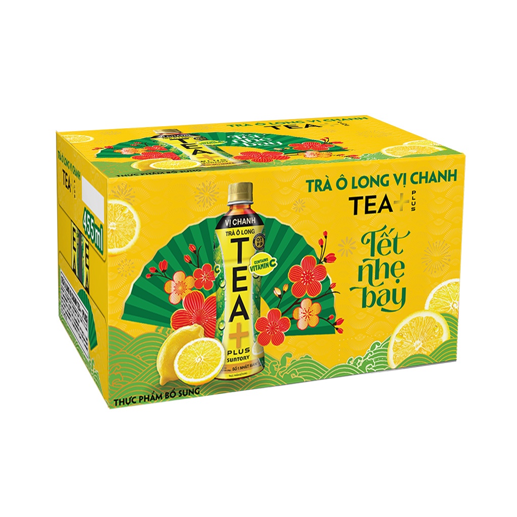 THÙNG 24 CHAI TRÀ Ô LONG/ OOLONG TEA PLUS+ 450ML