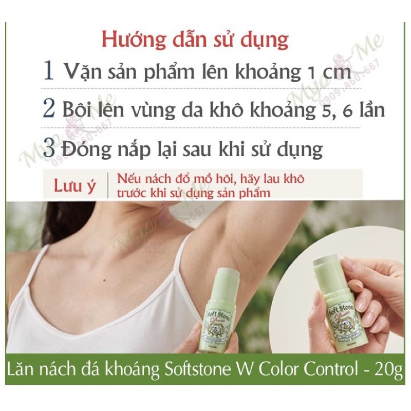 Lăn nách đá khoáng Deonatulle Soft stone