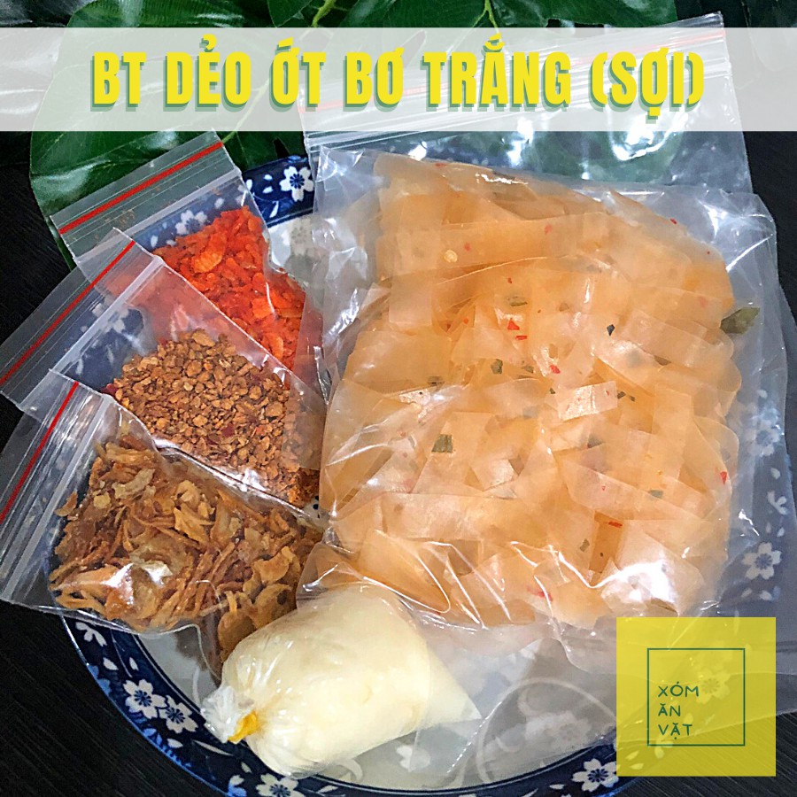 Bánh tráng dẻo ớt bơ trắng (SỢI) - 2 bánh tráng mỏng vừa ăn, bơ thơm béo | BigBuy360 - bigbuy360.vn