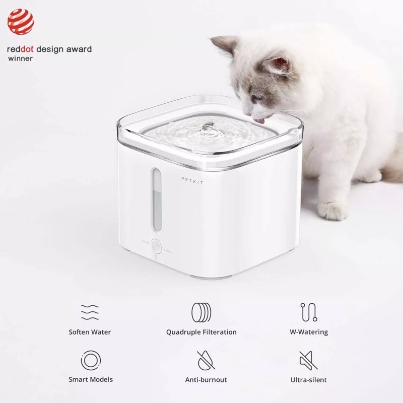 MÁY LỌC NƯỚC(CHÍNH HÃNG) CHO CHÓ MÈO PETKIT W2 - Petkit Fountain Waterer 2021