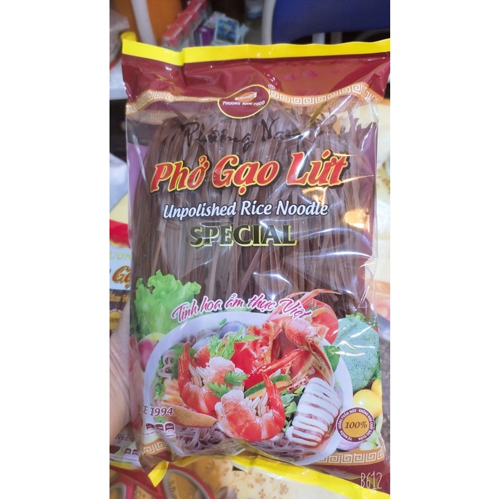 Combo mì bún phở gạo lứt đỏ 100% nguyên cám ăn kiêng, giảm cân Phương Nam (1kg)