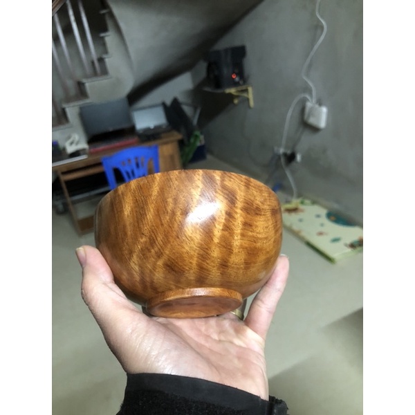 Bát gỗ hương ta hàng tuyển kích cỡ 11,5x5,5 cm
