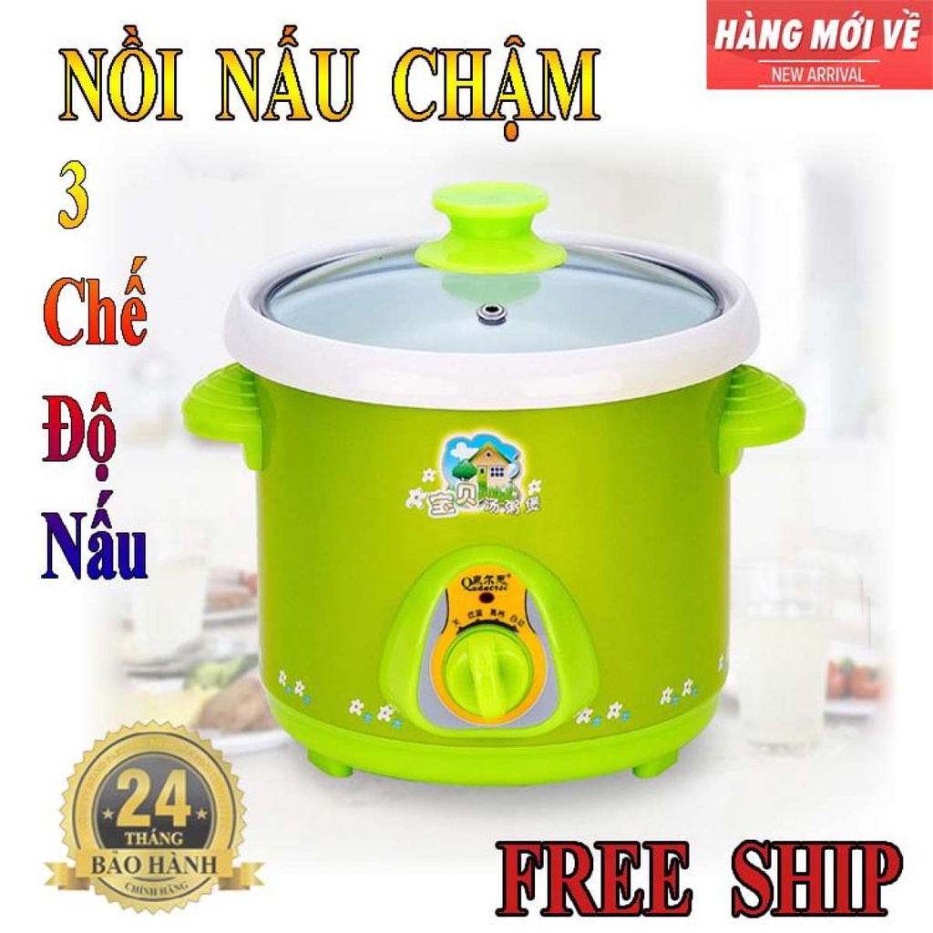 Nồi Nấu Cháo Cho Bé Cao Cấp Chính Hãng - Nồi Hầm Chậm Đa Năng Nồi Nấu Cháo, Ninh Xương, Kho Cá,bảo hành 1 đổi 1