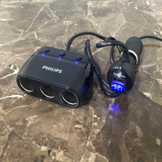Bộ chia tẩu sạc ô tô Philips DLP2019