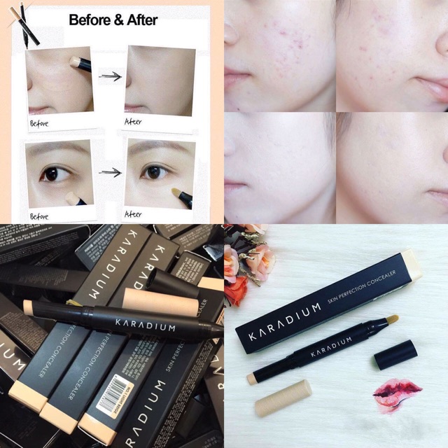 CHE KHUYẾT ĐIỂM BÚT 2 ĐẦU SKIN PERFECTION CONCEALER KARADIUM | BigBuy360 - bigbuy360.vn