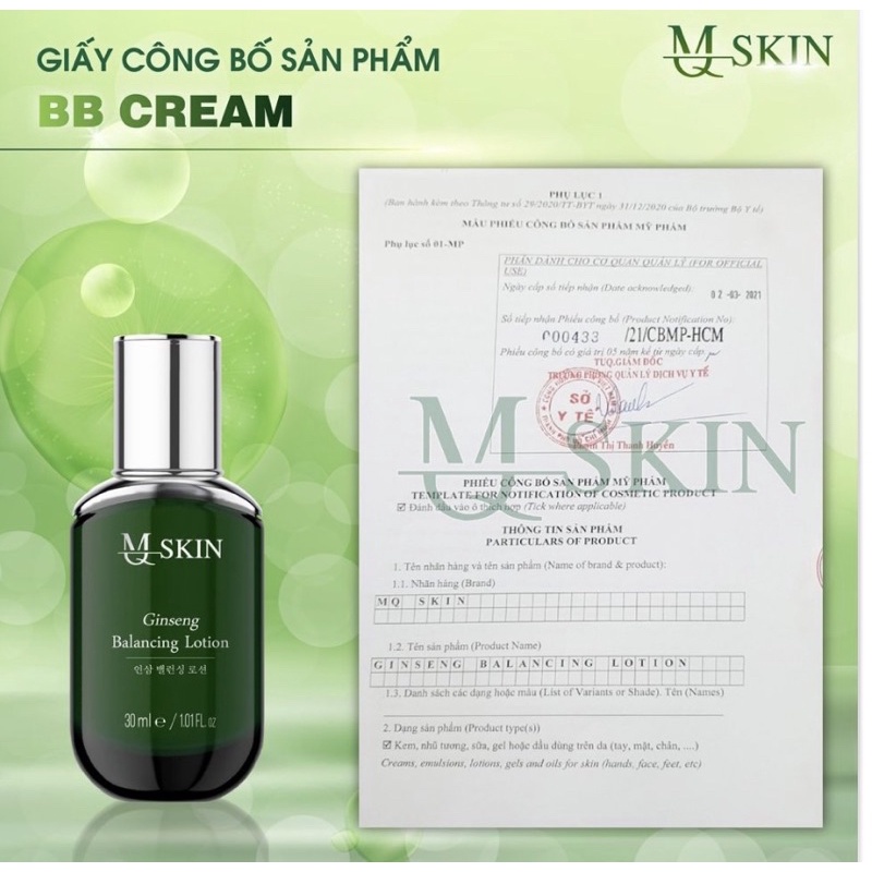 Kem Tái Tạo Da BB Cream MQ SKin