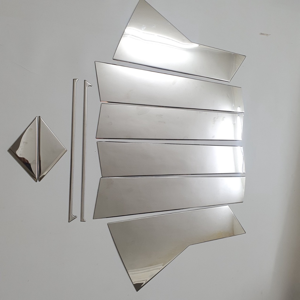 Ốp trụ cửa xe MAZDA CX5 2023 - 2018 HÀNG INNOX SÁNG BÓNG