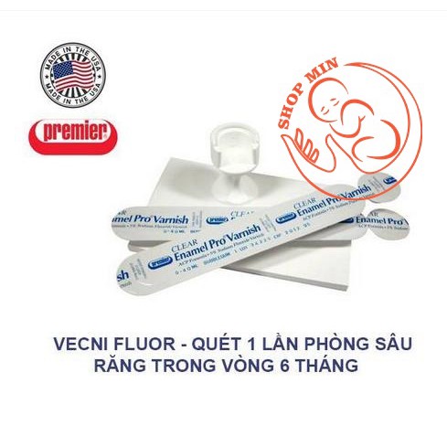 Combo VECNI FLOUR kem bôi răng ngừa sâu răng, chống sún răng cho bé