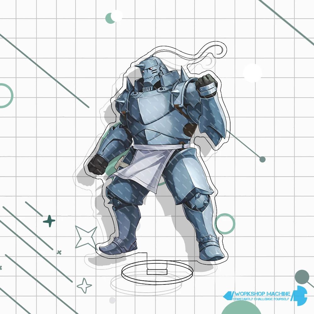 Mô hình nhân vật hoạt hình Fullmetal Alchemist có giá đỡ bằng acrylic