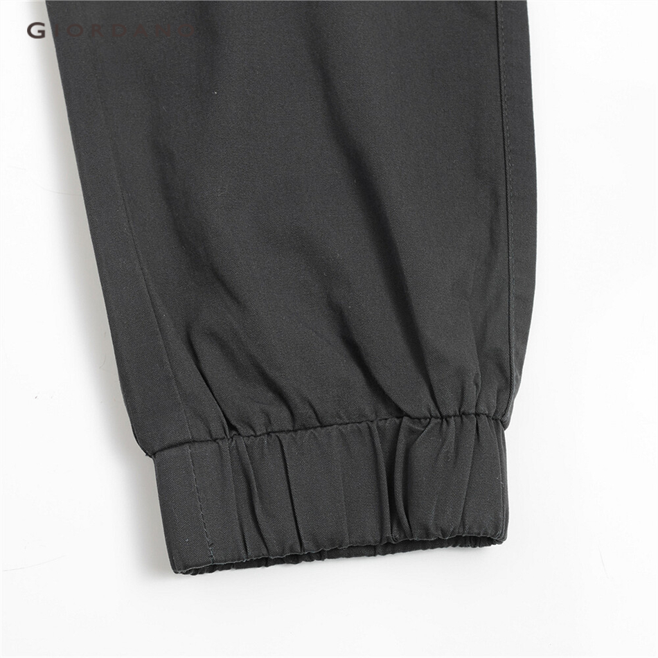 Quần Thể Thao GIORDANO Cotton Lưng Thun Ống Bo Thời Trang Cho Nam 01119066 | BigBuy360 - bigbuy360.vn