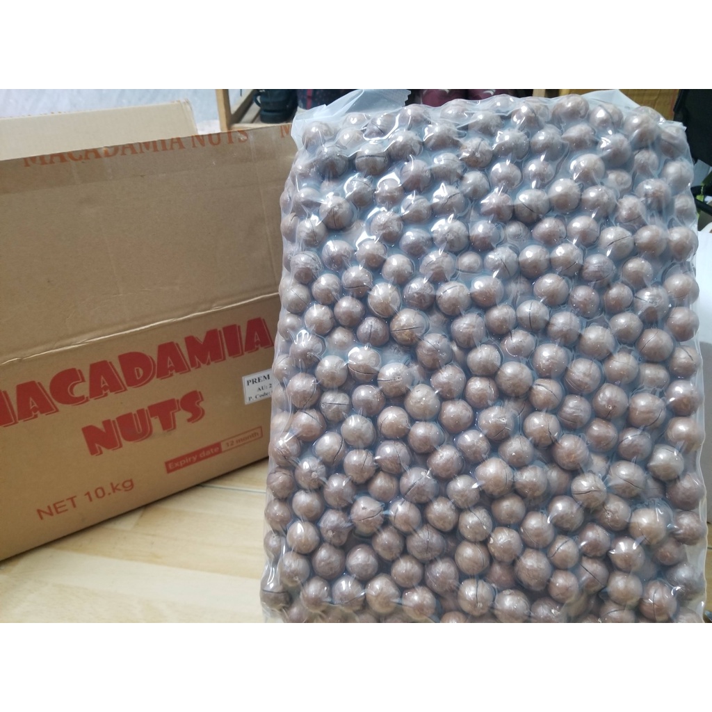 500G Hạt Macca Úc Nứt Vỏ Tự Nhiên Size 23-25(trung)- TẶNG ĐỒ KHUI