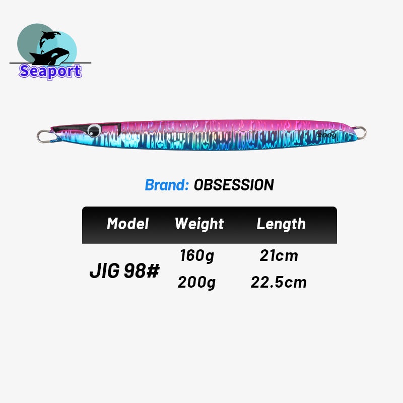 Mồi Câu Cá Giả Bằng Kim Loại Phản Quang Mắt 3D 160g 200g