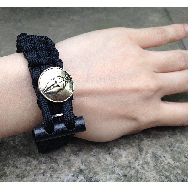 Vòng tay cao cấp Hiking giá rẻ dây Paracord kiểu dáng chiến binh quà tặng cao cấp cực ngầu