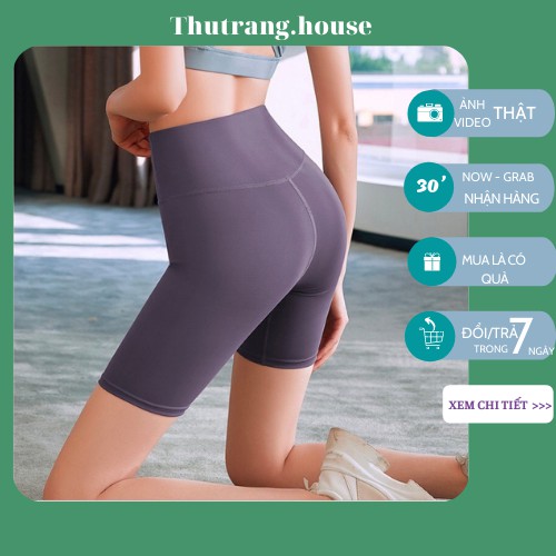 Quần legging lửng nữ ngố ngắn đến đùi cho nữ cạp cao nâng mông gen bụng tập thể thao gym hoặc yoga M02 | WebRaoVat - webraovat.net.vn