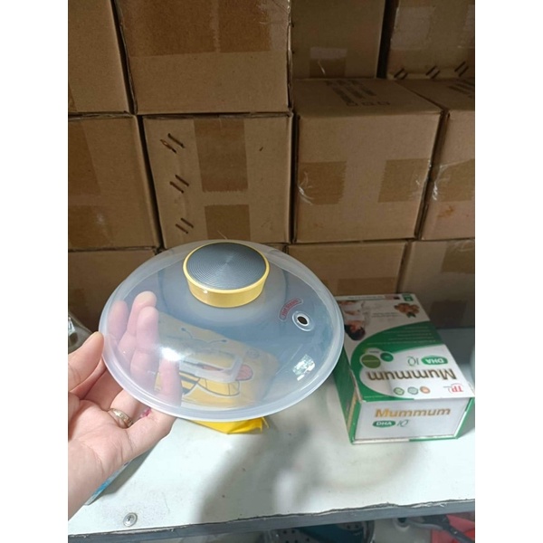 Nắp nhựa,xửng hấp,vành nhựa bộ nồi nấu cháo chậm bear 0.8l