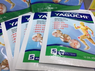 (5 gói* 5 miếng) Cao dán giảm đau thảo dược YAGUCHI