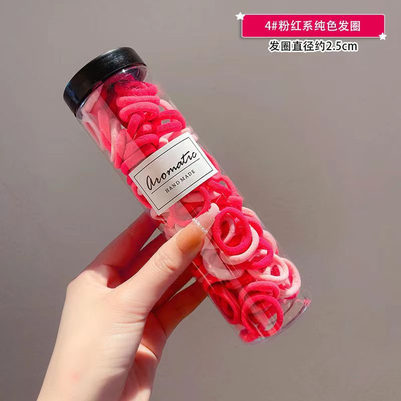 PVN47084 Hộp 100 Dây Buộc Tóc Cho Bé Gái(Hộp Nhựa Trong) Giá Rẻ