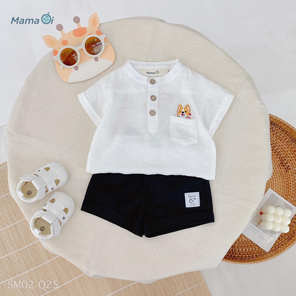 SM02-Q25 SET SƠ MI CÚN SIÊU DỄ THƯƠNG CHO BÉ CỦA MAMAOI - THỜI TRANG CHO BÉ