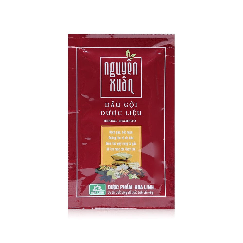 10 gói dầu gội dược liệu Nguyên Xuân 5.5ml
