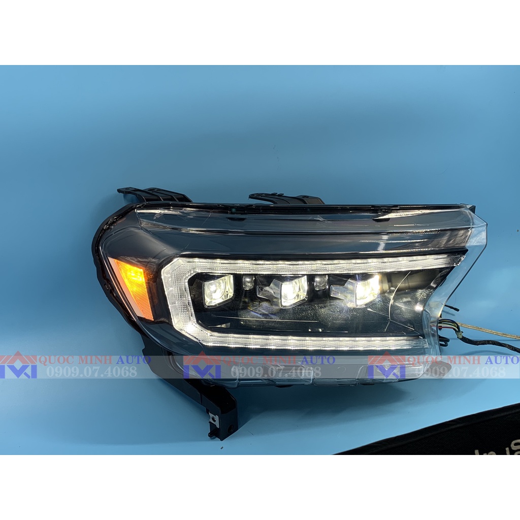 Đèn pha Ford Ranger/Everest 2015-2020 mẫu full led do Vland sản xuất