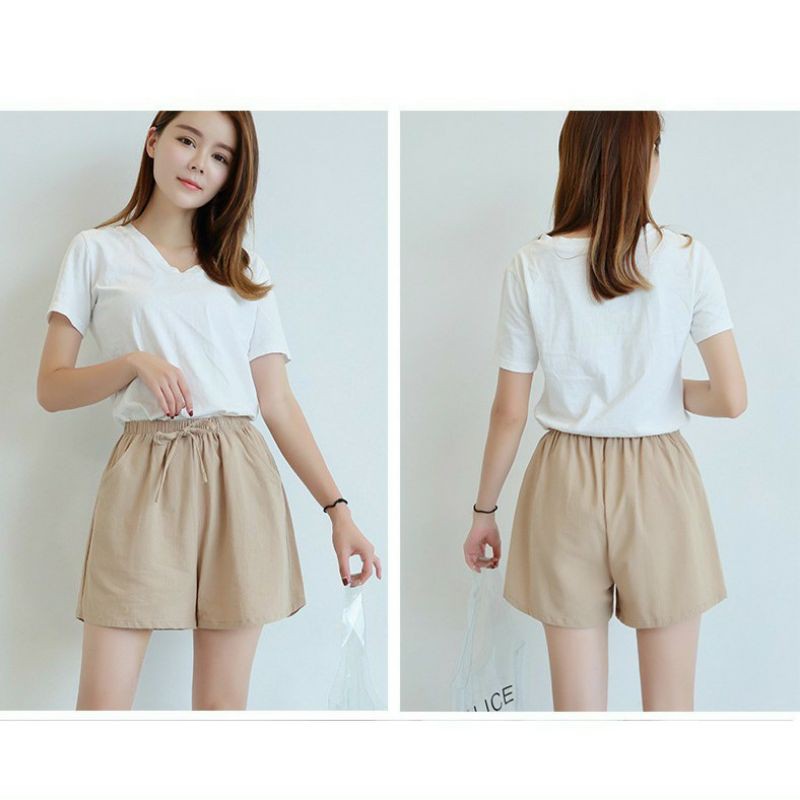 Quần Short đũi nơ 💥 HÀNG CAO CẤP 💥 quần đùi nữ cạp chun không nhăn, không bai-xù | BigBuy360 - bigbuy360.vn