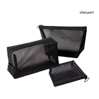 Túi Lưới Khóa Kéo Đựng Mỹ Phẩm Du Lịch Tiện Dụng