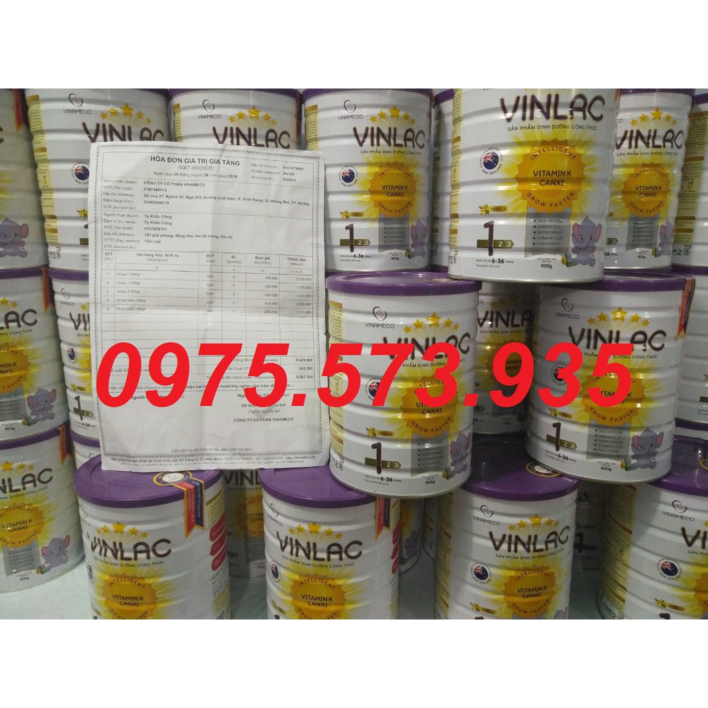 SỮA VINLAC SỐ 1 900G DATE 9/2021 CÓ HÓA ĐƠN ĐỎ