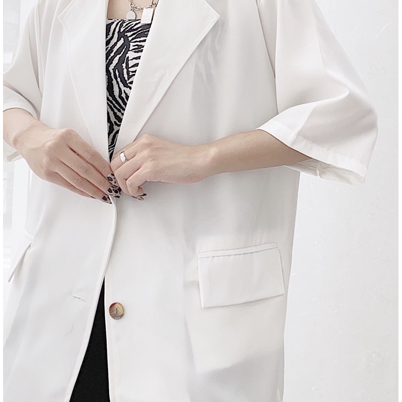 [Ảnh Thật] Áo blazer cộc phiên bản khoác mùa hè