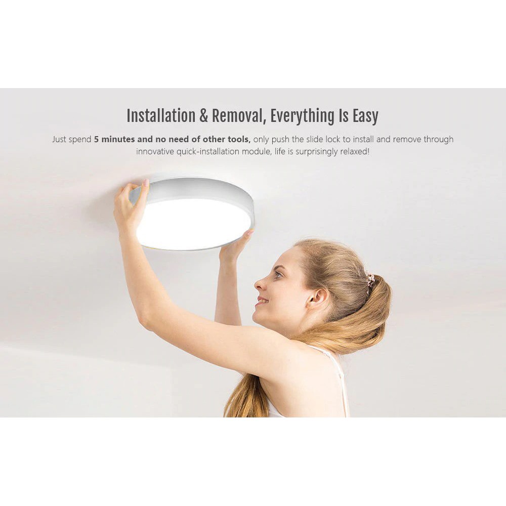 Đèn ốp trần thông minh Yeelight LED Ceiling Light 320 phiên bản Quốc Tế Tương thích Apple HomeKit - Hàng Chính Hãng