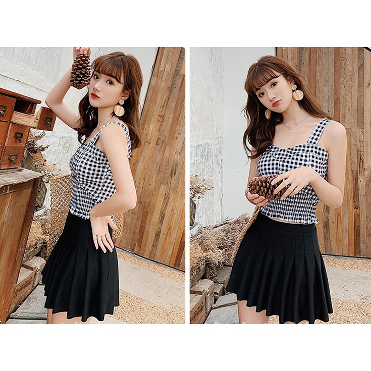 CÓ SẴN bikini chân váy xếp ly cao cấp