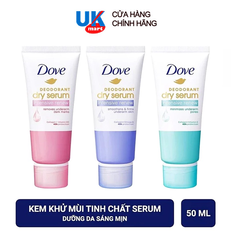 Kem Khử Mùi Dove Tinh Chất Serum Dưỡng Sáng 50ml