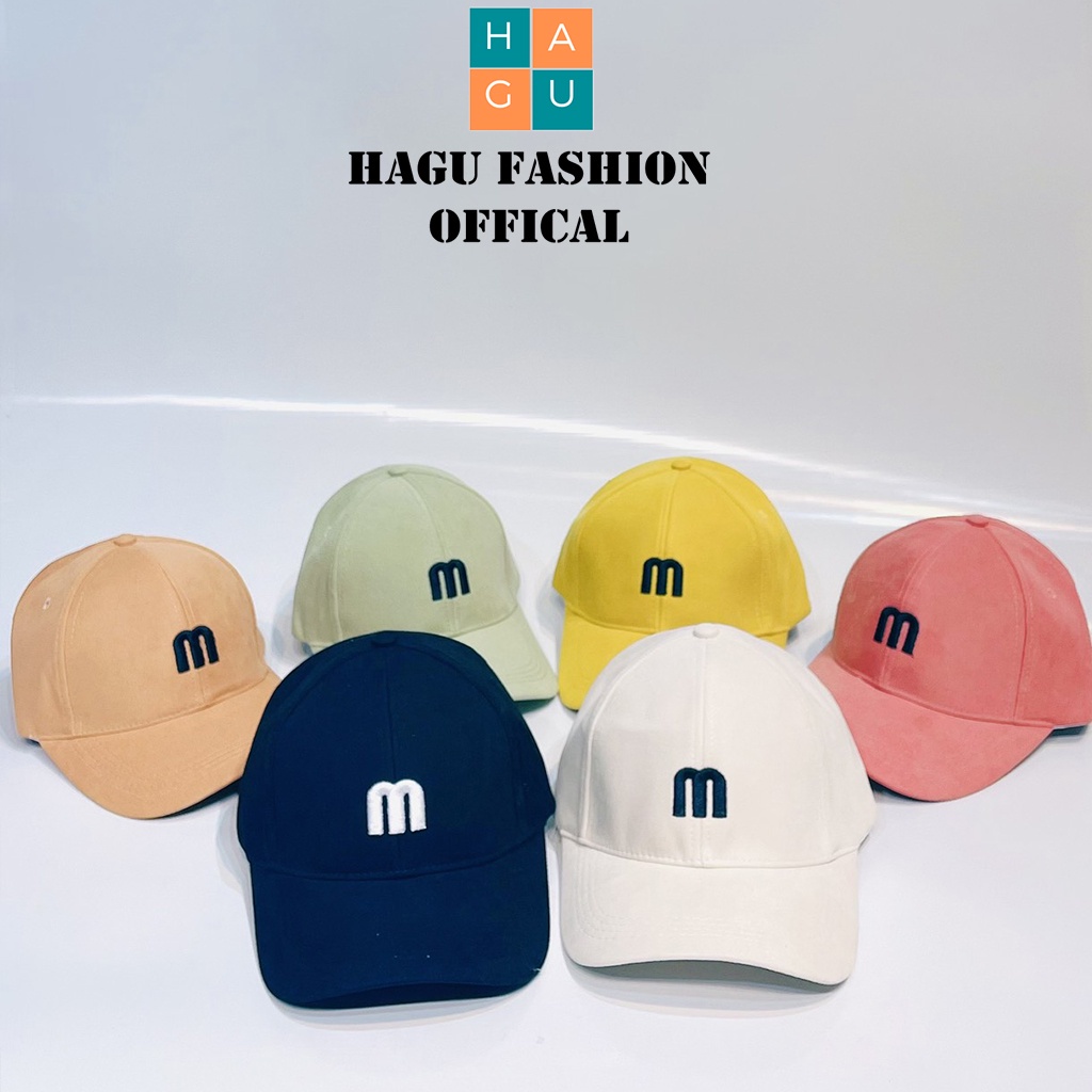 Nón kết thêu chữ M phong cách Ulzzang form unisex nam nữ thời trang Hàn quốc