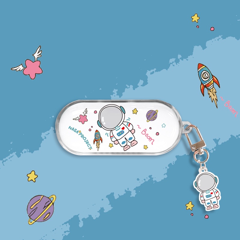 Ốp bảo vệ hộp tai nghe skullcandy sesh evo 2 tws hình phi hành gia hoạt hình bằng tpu