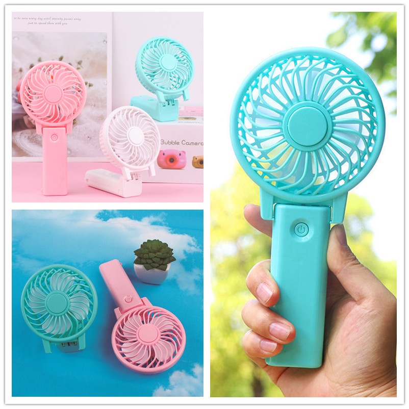 Quạt Xếp Mini Cầm Tay Thời Trang Mùa Hè Để Bàn