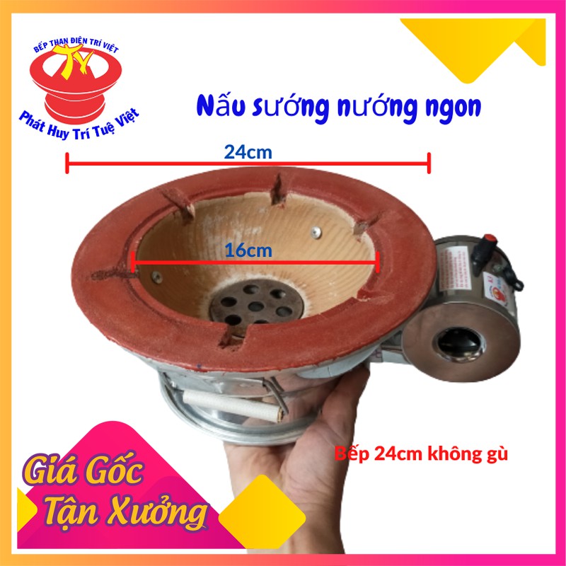 Bếp nướng BBQ có quạt gió dành cho nướng gia đình quán ăn size 24cm 26cm 28cm 30cm