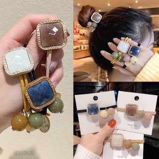 Dây cột tóc đính nơ phong cách hàn quốc