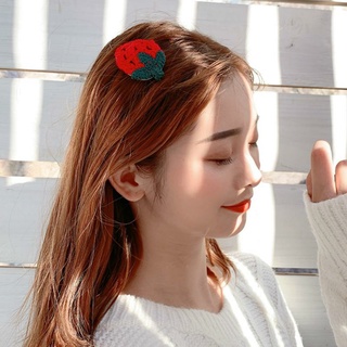Kẹp tóc len hoa quả