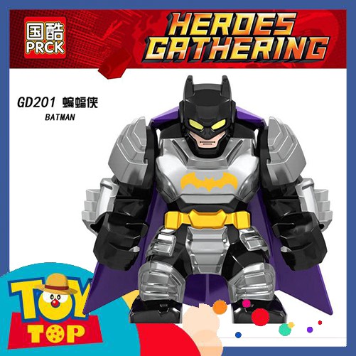 Xếp hình Non - lego Batman: anh hùng liên minh công lý Bigfig Minifigures PRCK GD201