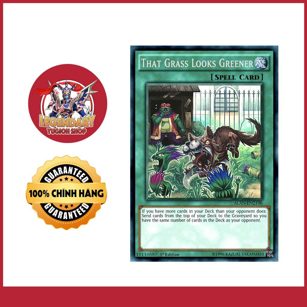 [Thẻ Bài Yugioh Chính Hãng] That Grass Looks Greener Shopee Việt Nam