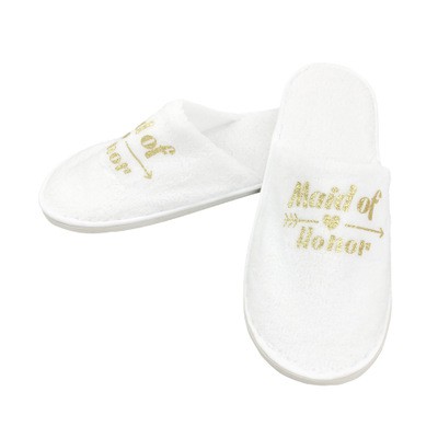 Dép Lê Hở Ngón Màu Trắng Thời Trang Dành Cho Cô Dâu