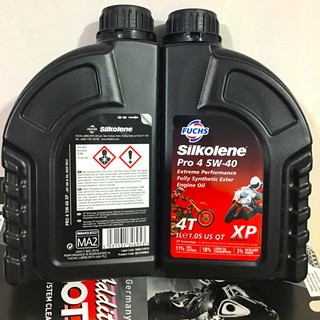 Nhớt Fuchs Silkolene Pro 4 5W40 XP - (Hàng Chính Hãng - Nhập khẩu UK)