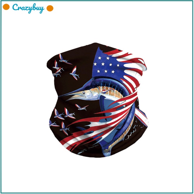 Cr Khăn Trùm Đầu Chống Nắng In Họa Tiết 3D Kỹ Thuật Số