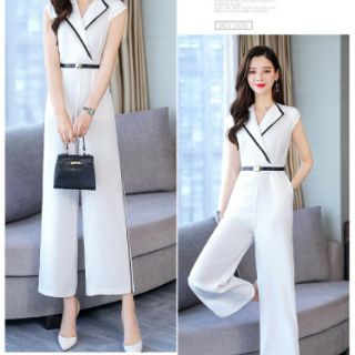 Jumpsuit vest kèm nịt hàng đẹp